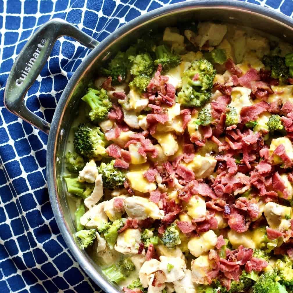 Ranch Chicken Bacon Broccoli Skillet Dinner