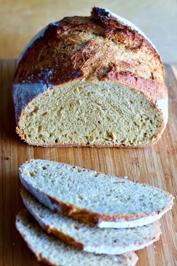 Pane di grano duro integrale a fette