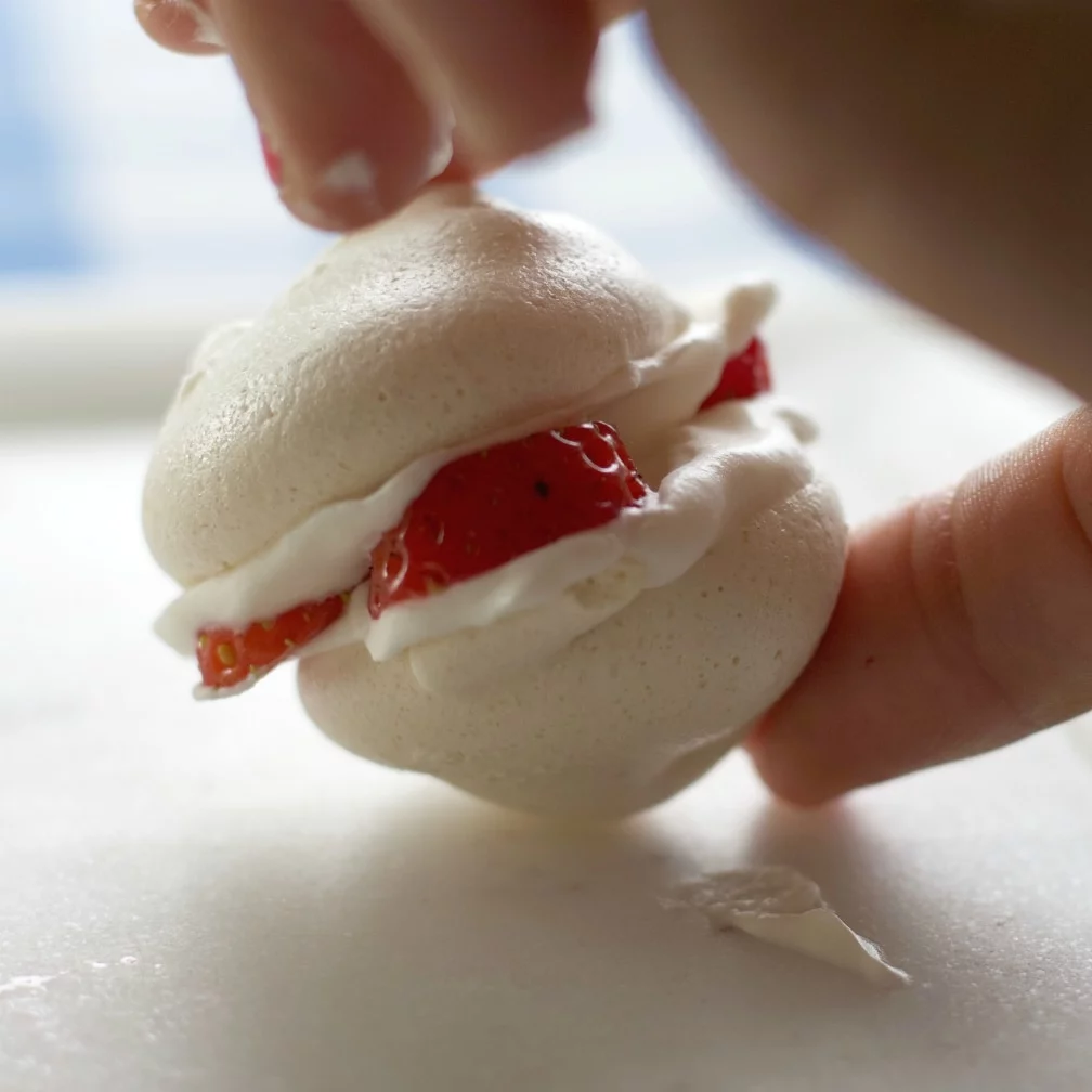 Double Stuffed Berry Meringues