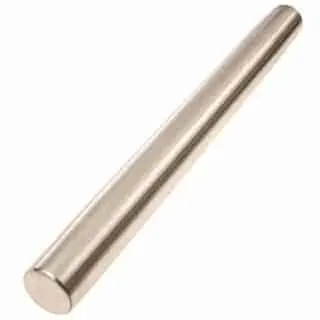Professional French Rolling Pin For Baking - Smooth Stainless Steel Metal &Amp; Tapered Design Best For Fondant, Pie Crust, Cookie &Amp; Pastry Dough - Baker Roller By Ultra Cuisine