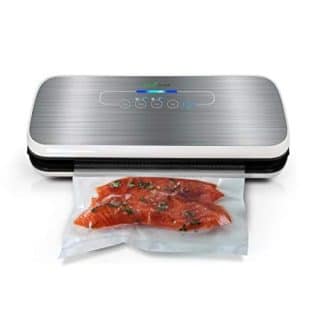 Vacuum Sealer By Nutrichef | Automatic Vacuum Air Sealing System For Food Preservation W/Starter Kit | Compact Design | Lab Tested | Dry &Amp; Moist Food Modes | Led Indicator Lights (Silver)