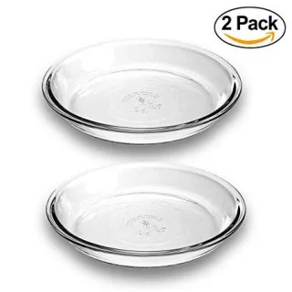 Anchor Hocking Glass Pie Dish, Set Of 2