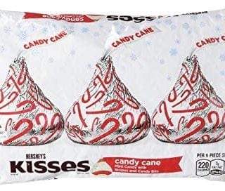 Hershey's Kisses With Candy Cane Flavored White Chocolate Candy, 10-Ounce Bag