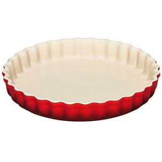 Le Creuset Stoneware 1.45-Quart Tart Dish, Cerise (Cherry Red)