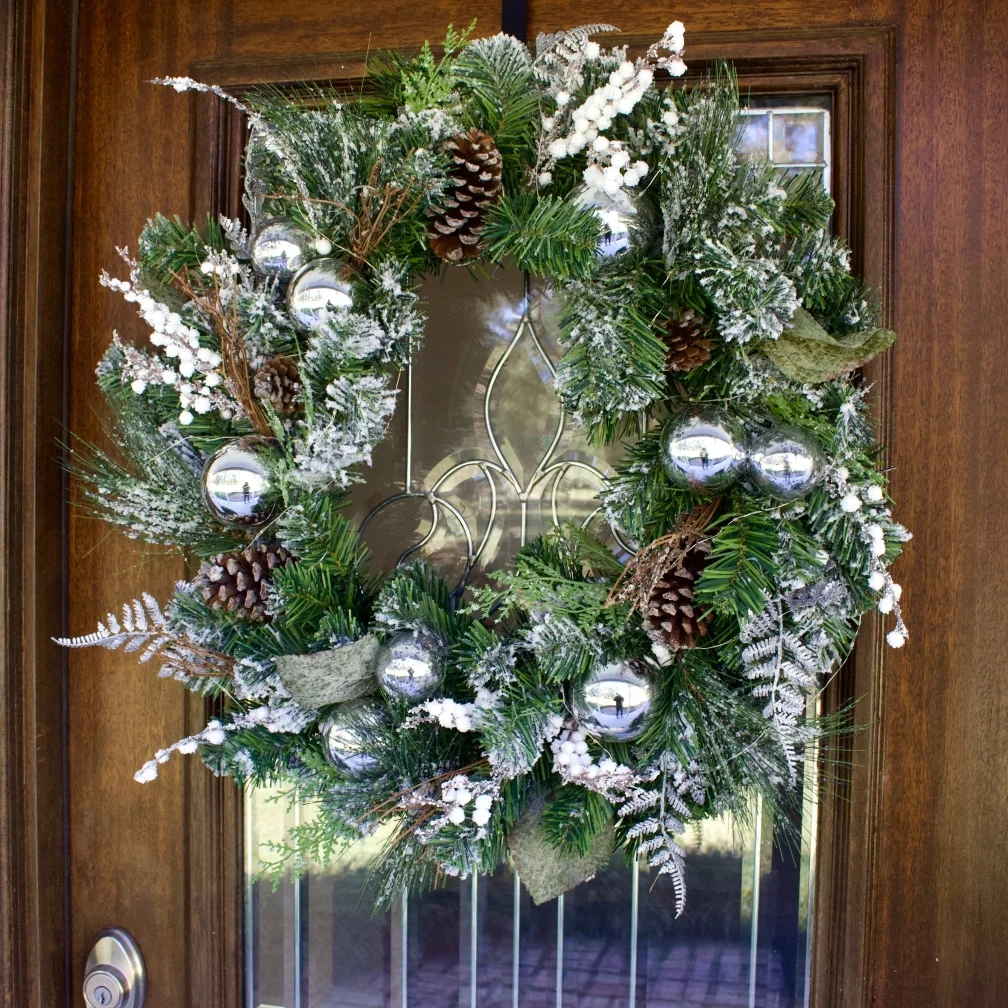 Christmas Wreath For Christmas Porch Decor