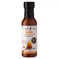 Simple Girl Organic Carolina Kick Bbq Sauce - 12Oz - Low Calorie - Sugar-Free Diabetic/Vegan Friendly - Gluten/Fat/Msg Free - Vinegar Based - Compatible With Most Diet Plans