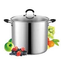 Cook N Home 02441 Stainless Steel Saucepot With Lid 12-Quart Stockpot, Qt, Silver