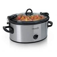 Crock-Pot 6-Quart Cook &Amp; Carry Manual Portable Slow Cooker, Stainless Steel