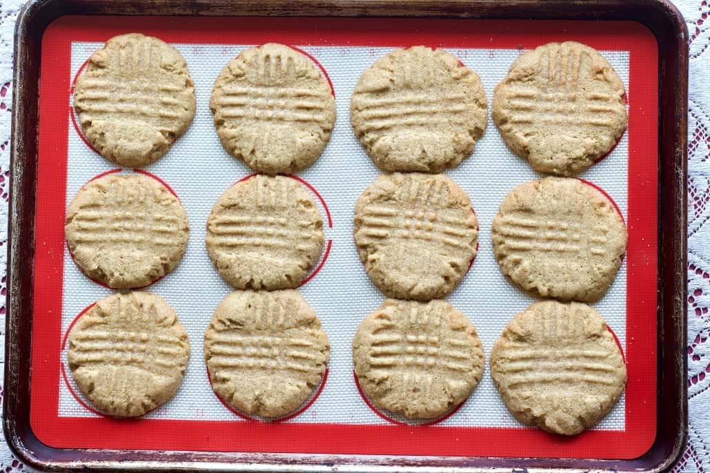 Sourdough Peanut Butter Cookies Baked
