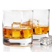 Taylor'd Milestones Whiskey Glass, Premium 10 Oz Scotch Glasses, Set Of 2 Rocks Style Glassware For Bourbon And Old Fashioned Cocktails