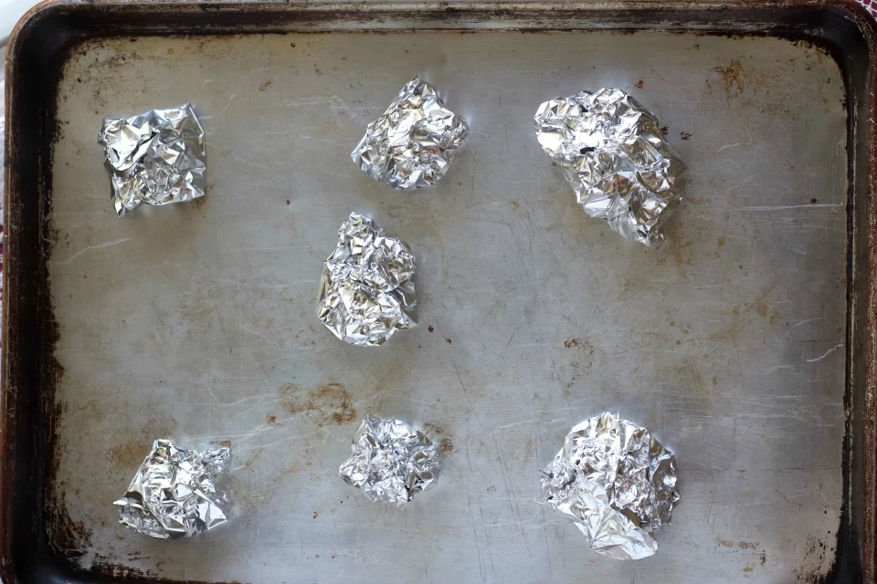 Garlic In Tinfoil Ready To Roast