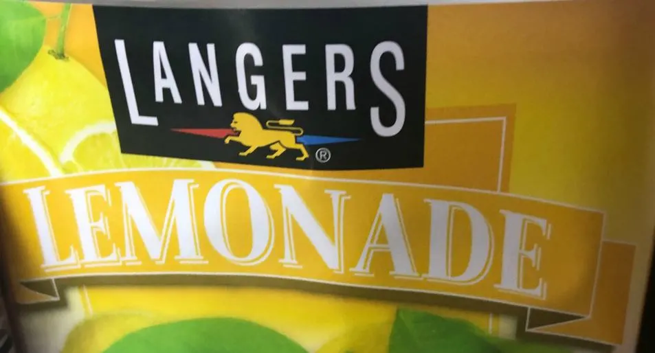 Langers Lemonade Label