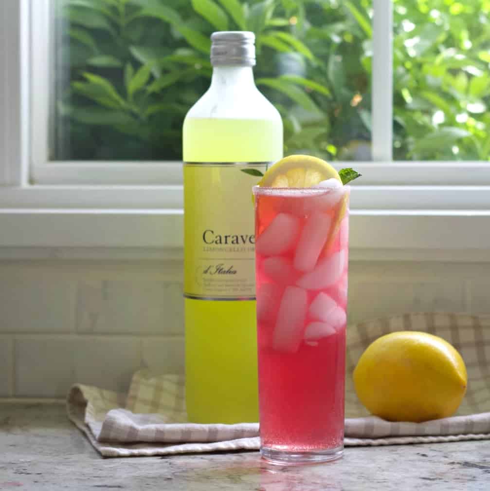 Pink Lemonade Vodka Cocktail With Limoncello