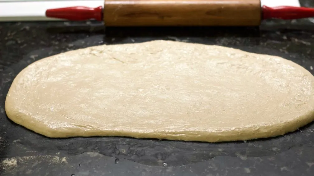 Degassed Dough Ready For Shaping.