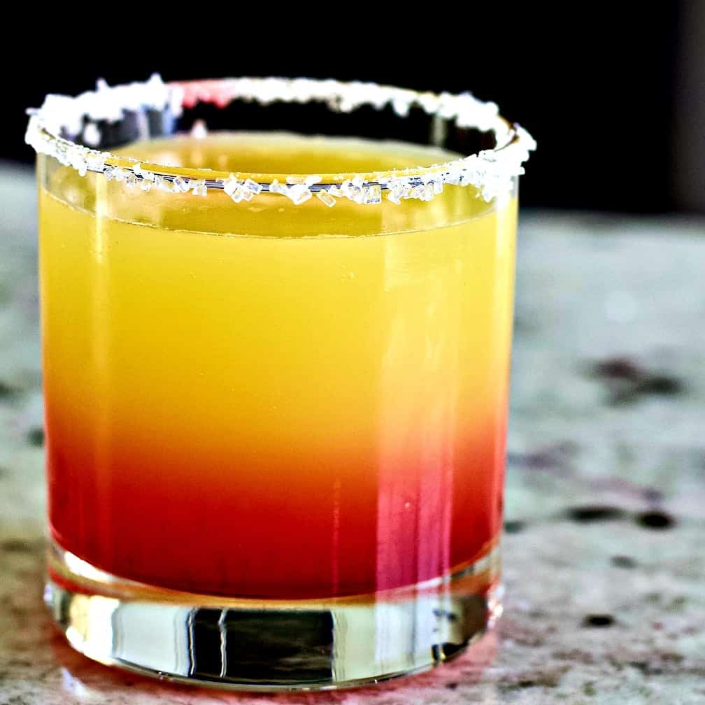 Tequila Sunrise Margarita On The Rocks 6 Tequila Sunrise Margarita No Ice