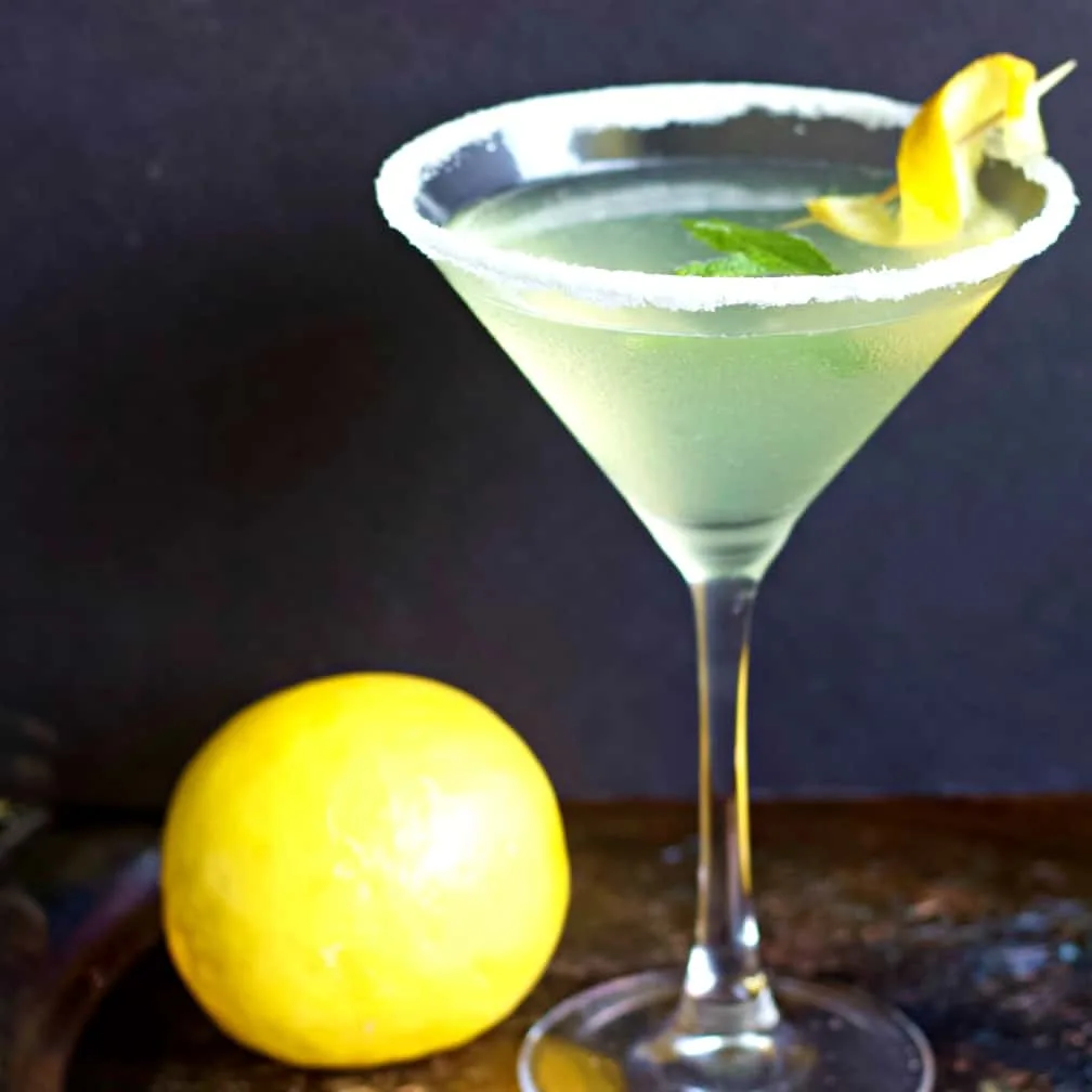Lemon Drop Martini With Fresh Lemon