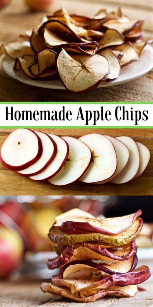 Homemade Apple Chips Are Easy To Make And A Wonderful Healthy Snack For Kids. #Lunchboxtreats #Healthysnacks #Applechips #Foodpreservation #Dryingapples