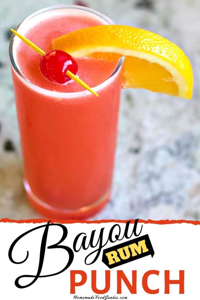 Bayou Rum Punch Cocktail Recipe Homemade Food Junkie