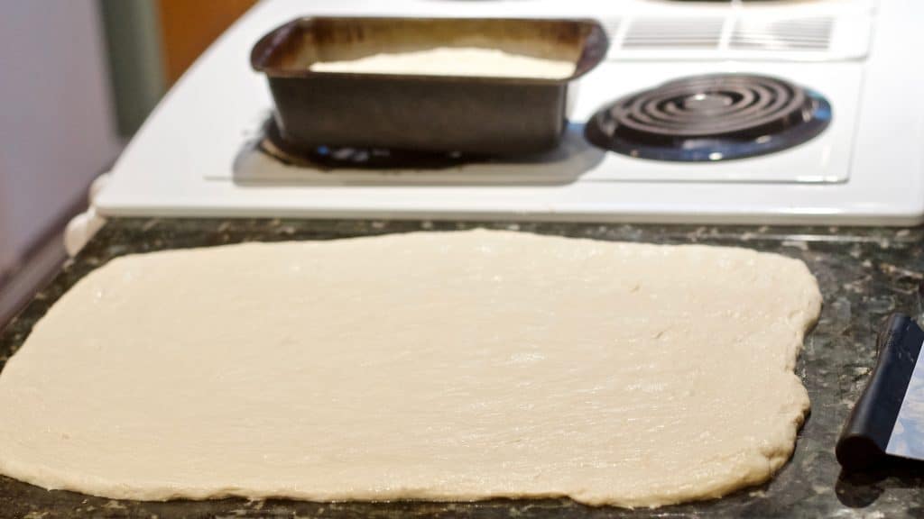 Bread Dough Flat And  Degassed