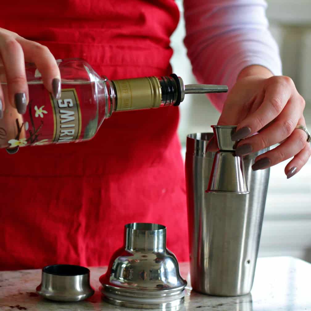 Caramel Vanilla Italian Cream Soda Cocktail 10 Pouring Vanilla Vodka
