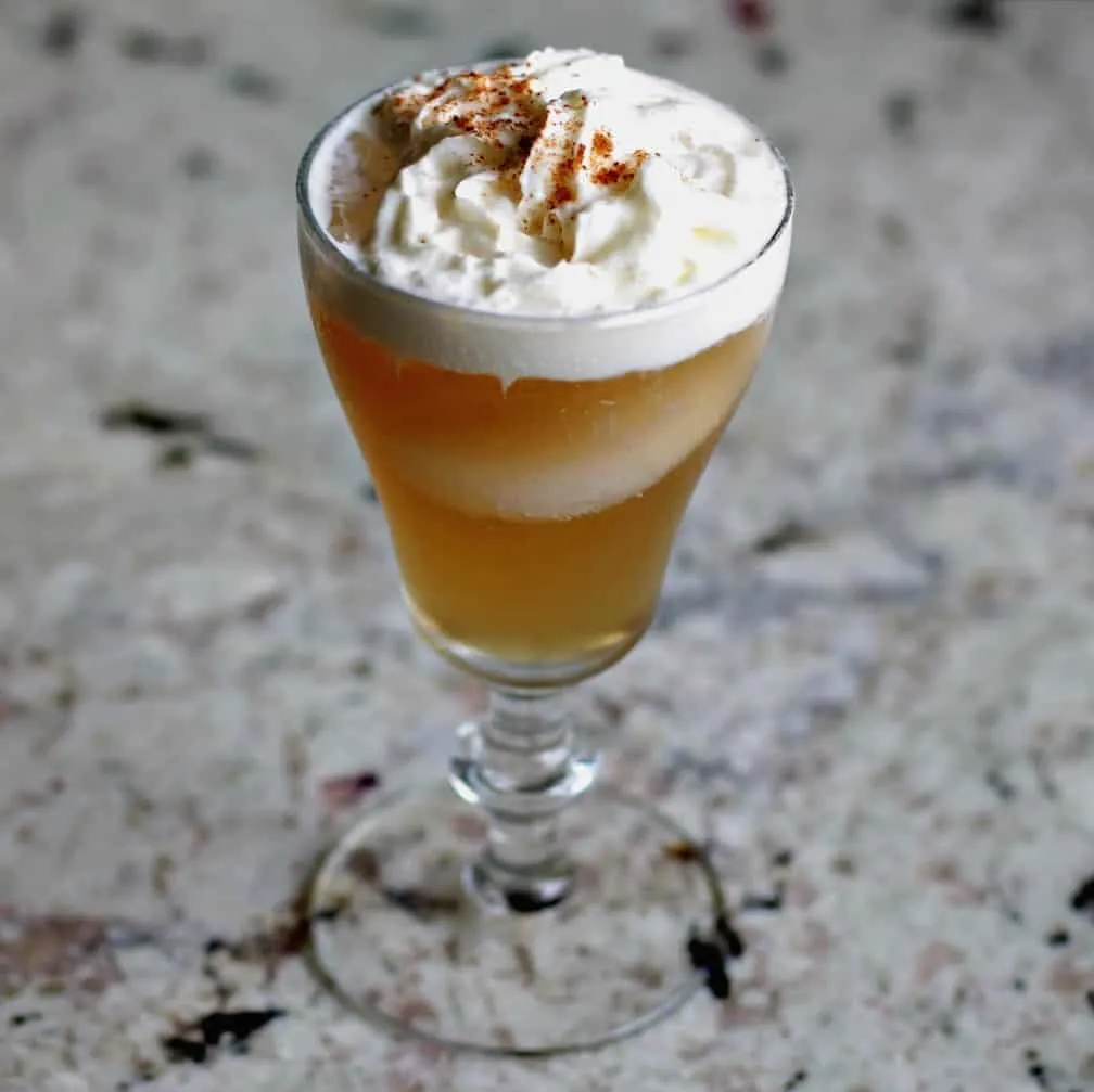 Caramel Vanilla Italian Cream Soda Cocktail