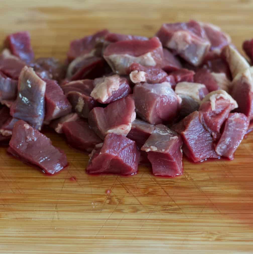 Carne da stufato di cervo