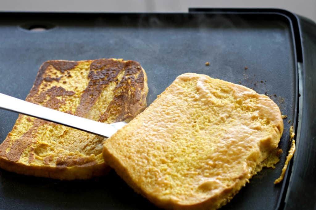 Turning A Piece Of Pumpkin French Toast