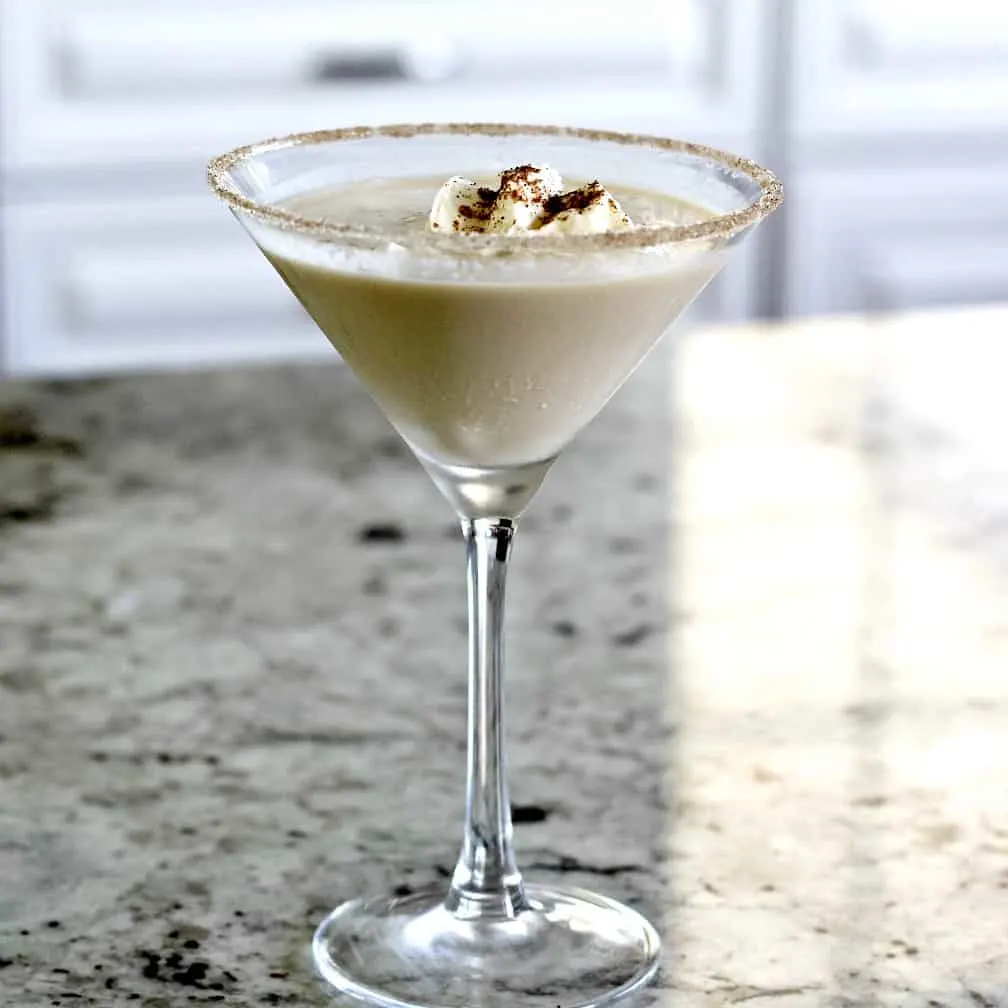 Buttered Toffee Cocktail-Amaretto-Kahlua-Irish Cream 2 Pumpkin Spice Martini With Garnish