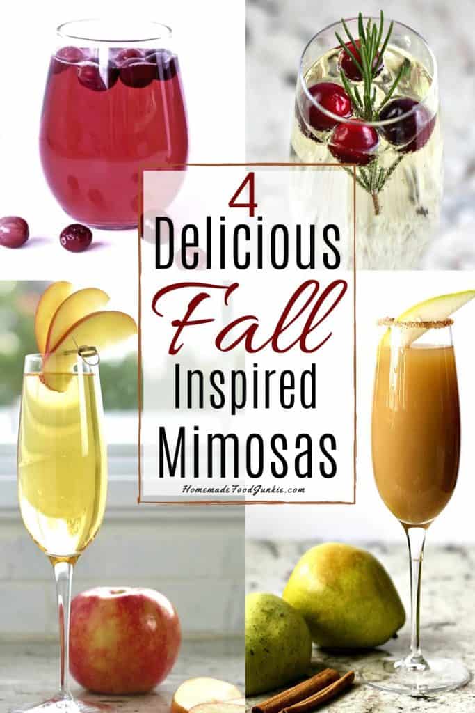 Four Delicious Fall Mimosas Recipes 1 Four Fall Inspired Mimosas-Pin Image