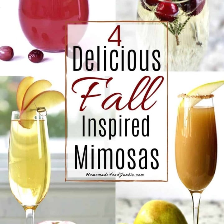 Four Fall Inspired Mimosas-Pin Image
