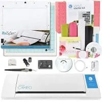 Silhouette Cameo Vinyl Starter Kit Bundle With Pixscan Cutting Mat, White