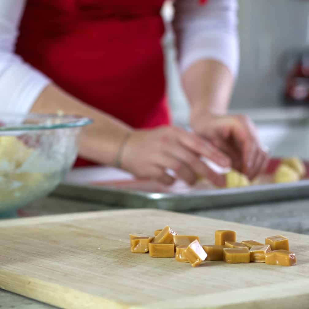 Making Caramel Sugar Cookie Recipe