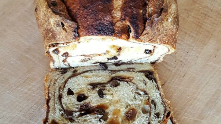 Sliced Cinnamon Raisin Bread