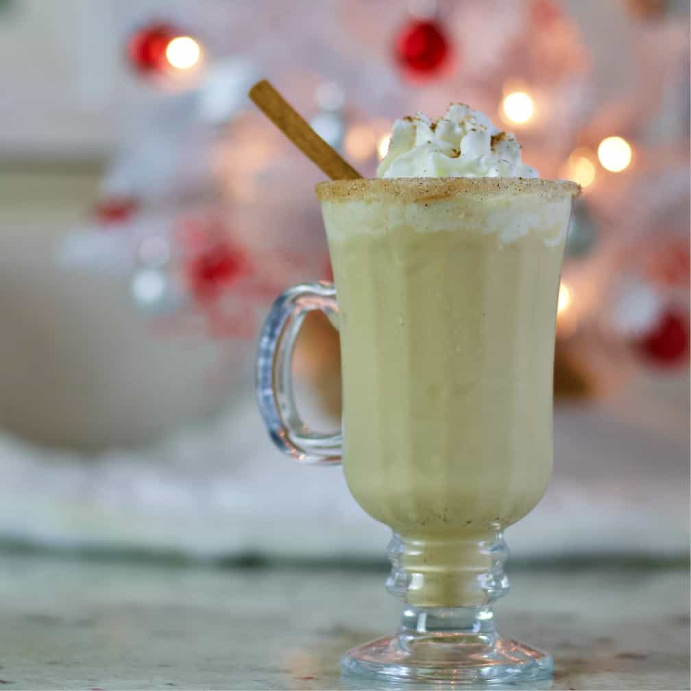 Homemade Eggnog Cocktail Holiday Drink Recipe | Homemade Food Junkie