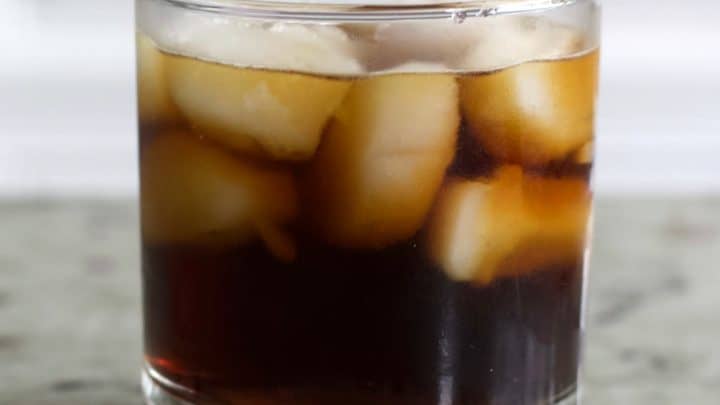 Twisted Black Russian Cocktail