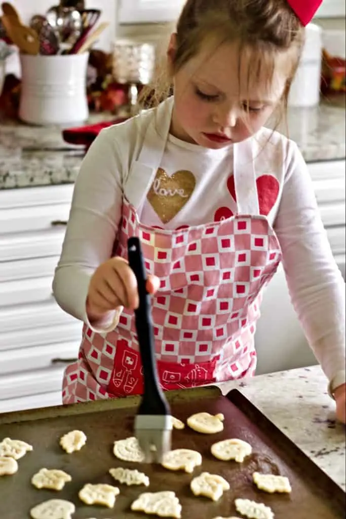 Use A Pastry Brush To Brush With Water