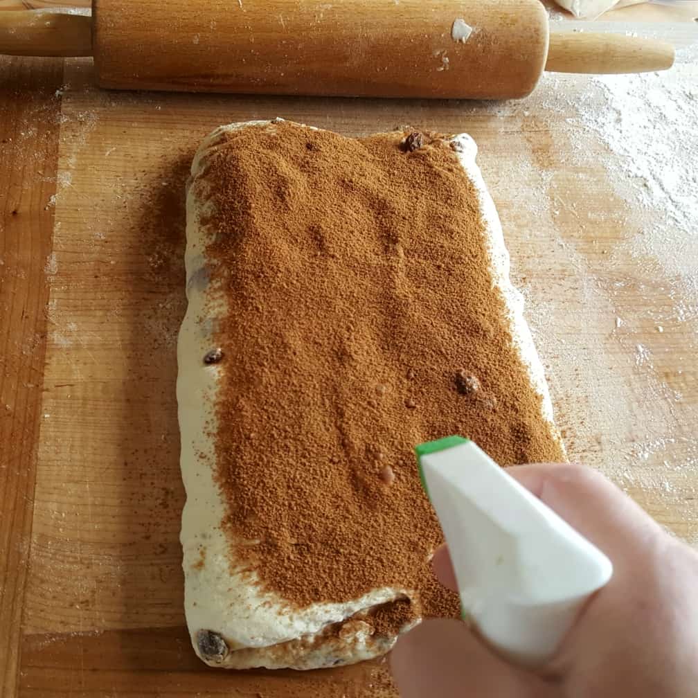 Delicious Soft Sourdough Cinnamon Bread 12 Spray With Water-Sourdough Cinnamon Raisin Bread