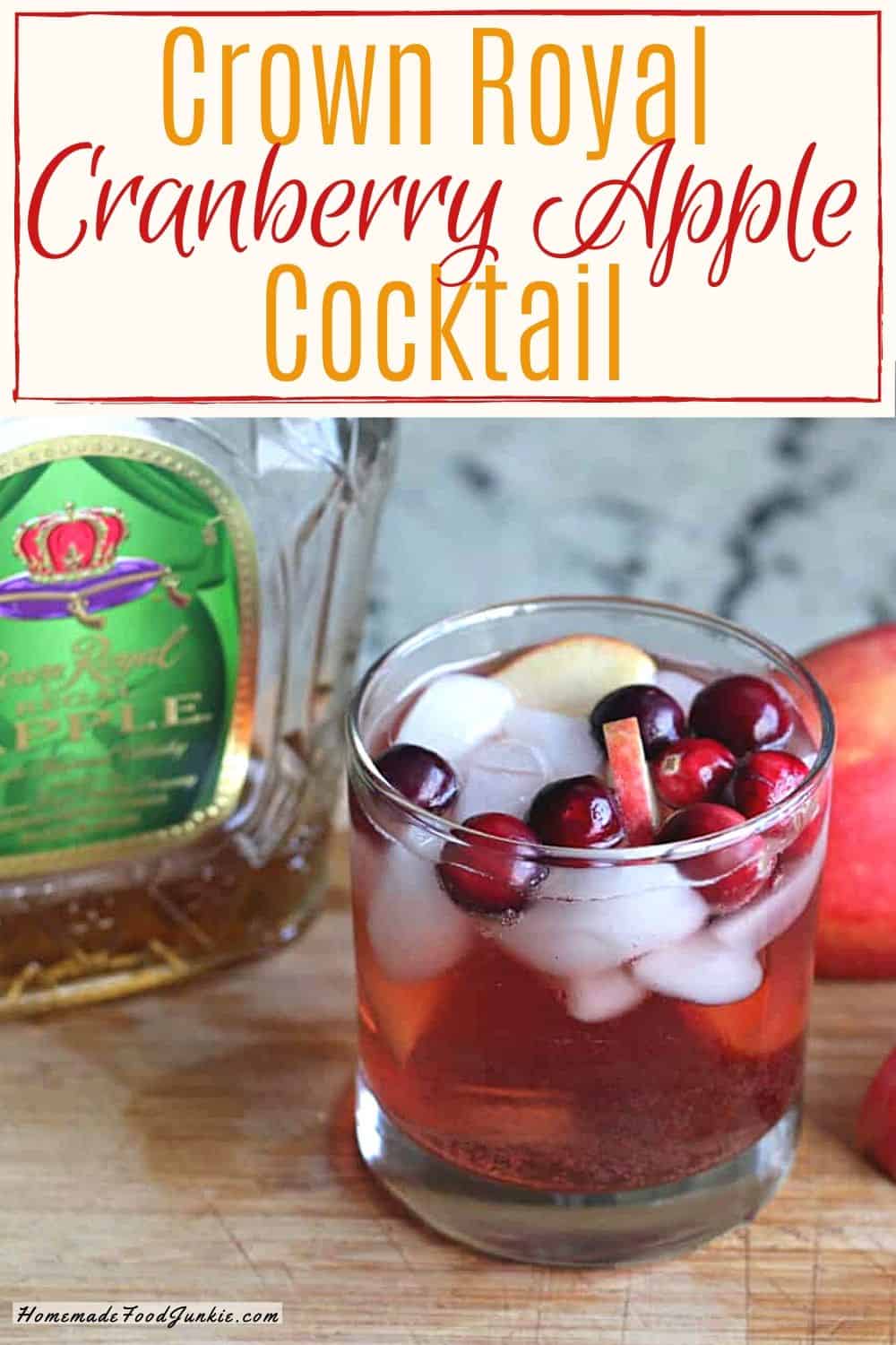 Crown Royal Cranberry Apple Cocktail-Pin Image