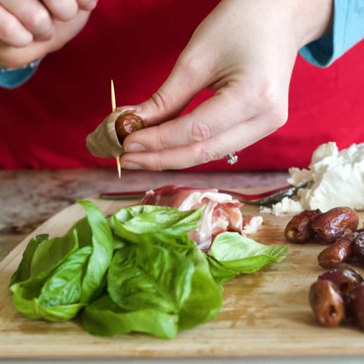 Goat Cheese Stuffed Dates with Prosciutto Homemade Food Junkie