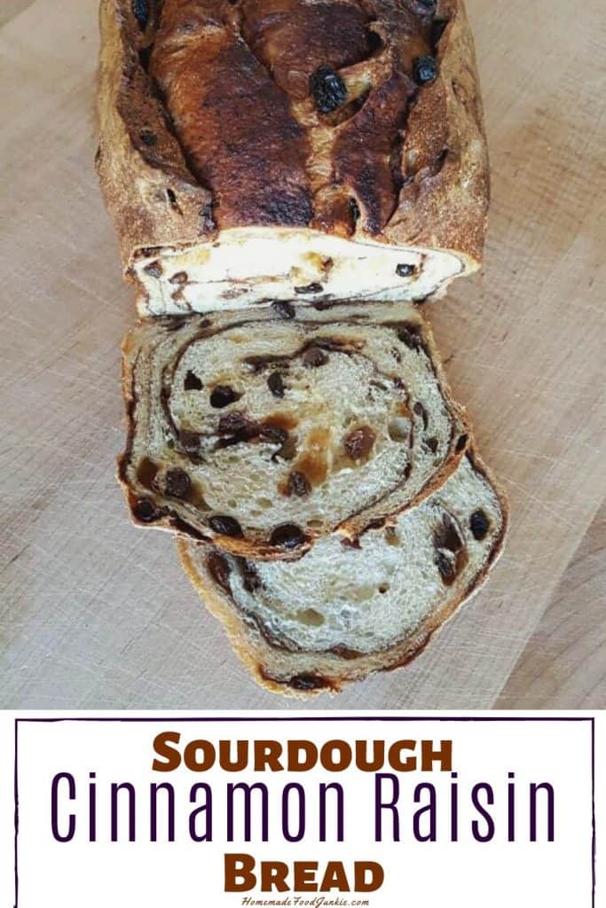 Sourdough Cinnamon Raisin Bread-Pin Image