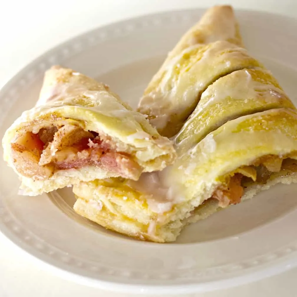 Broken Apple Turnover On A Plate