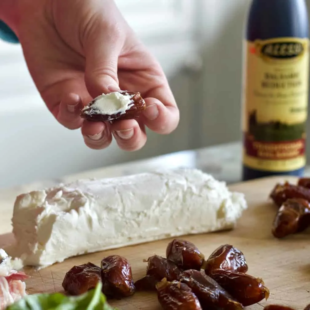 Stuff Each Date With Goat Cheese