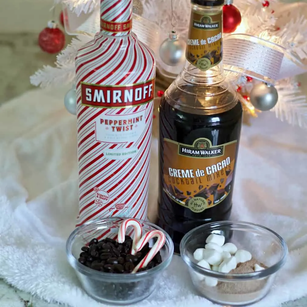 Ingredients For The Peppermint Hot Chocolate