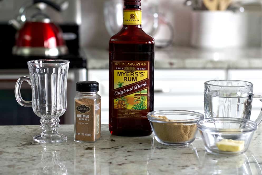 Ingredients For Hot Buttered Rum