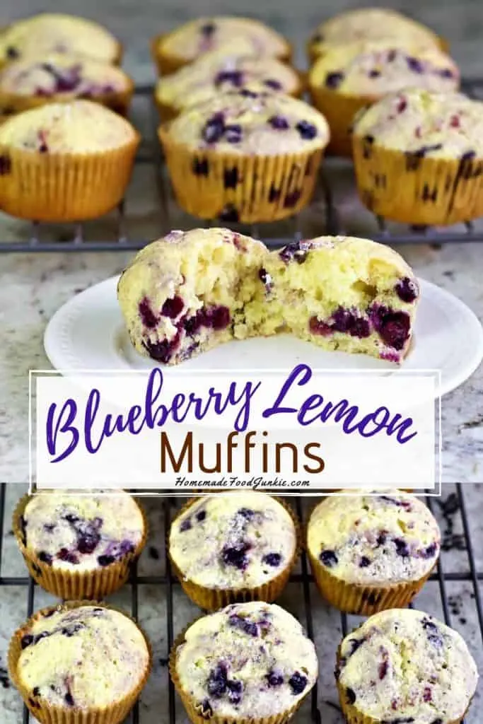 Blueberry Lemon Muffins-Pin Image