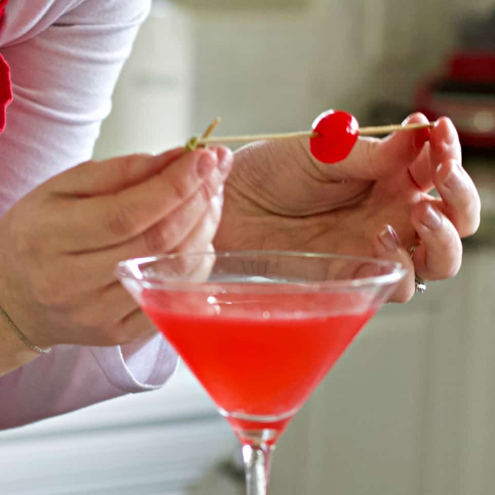 Bacardi Cocktail Recipe With Bacardi Rum: 10 Holding A Maraschino Cherry On A Bamboo Pick