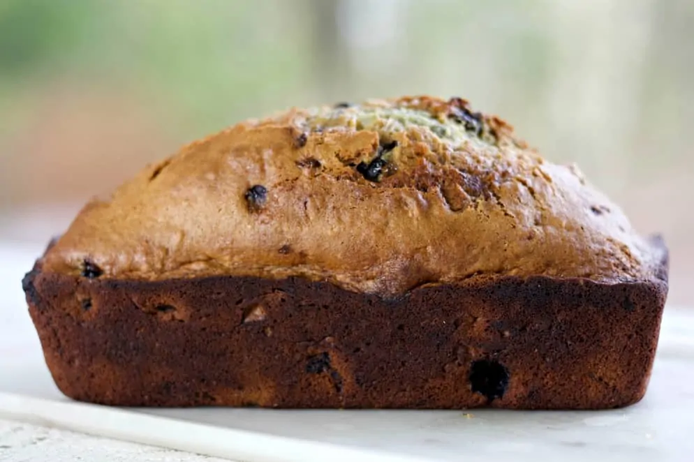 Sourdough Banana Bread With Blueberries
