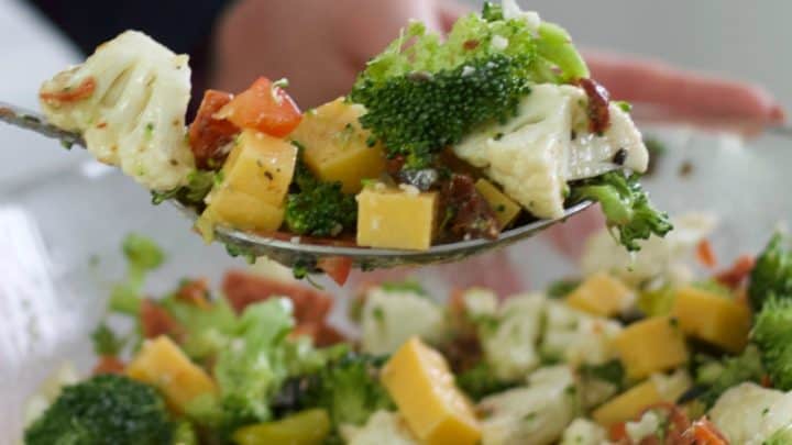 Broccoli Cauliflower Salad