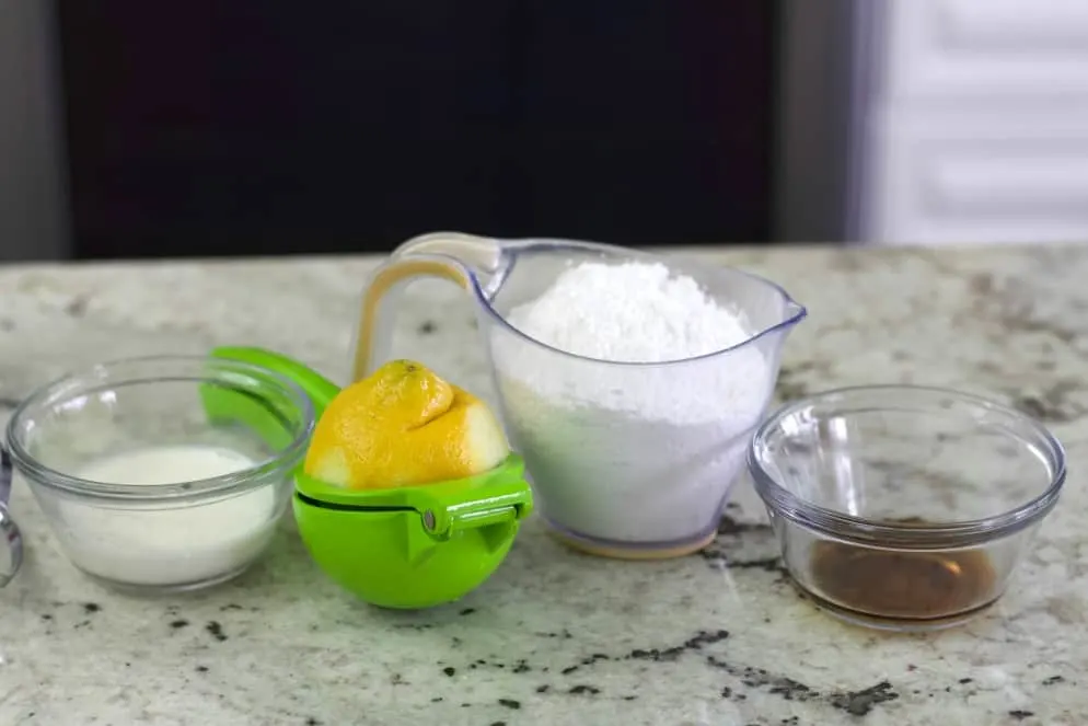 Lemon Frosting Ingredients