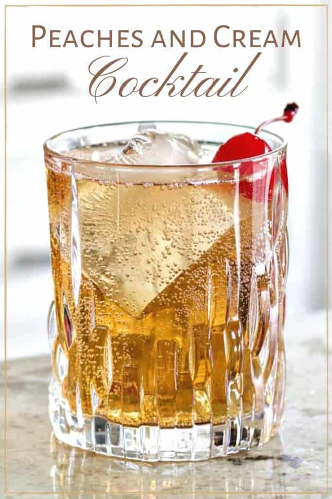 Peaches And Cream Cocktail-Pin Image